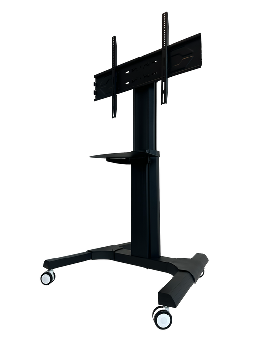 Wolff Mount Mobil TV-stander til 70 tommer |Universel |Højdejusterbar |Sort aluminium |VESA 800x600