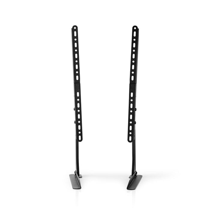 Nedis Fast TV-skrivebordsstander til skærme fra 13-70 tommer | Maks. 50 kg | Fleksibel højdejustering | VESA kompatibel | Stål | Sort
