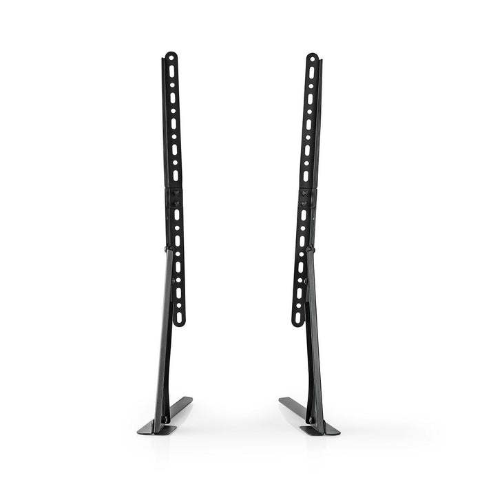 Nedis Fast TV-skrivebordsstander til skærme fra 13-70 tommer | Maks. 50 kg | Fleksibel højdejustering | VESA kompatibel | Stål | Sort