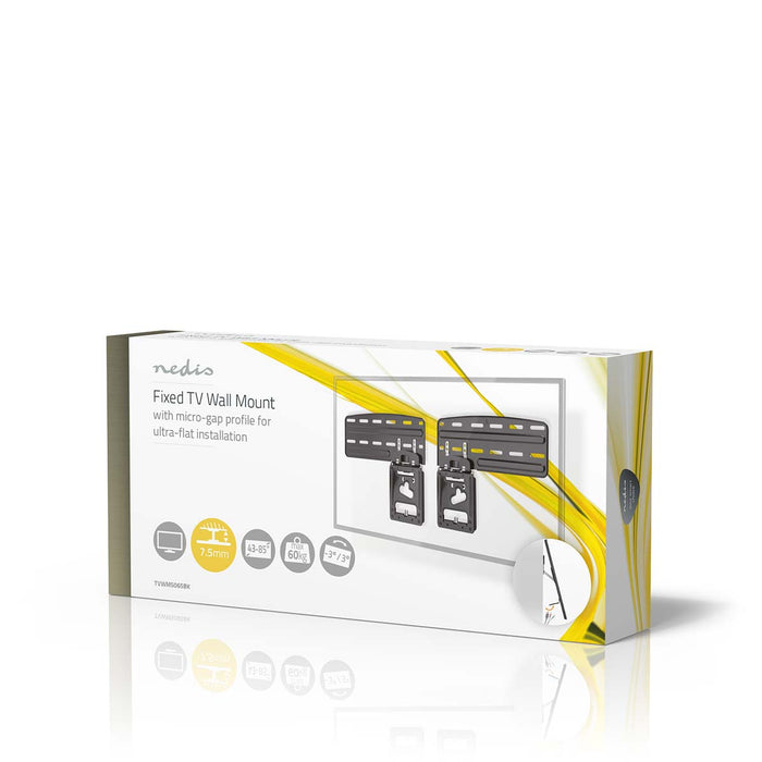 Nedis Fast TV-vægbeslag 43-85 tommer | Max 60 kg | Micro-Gap design