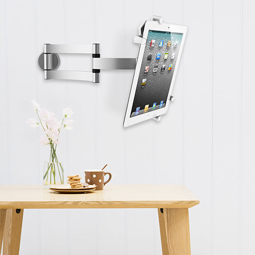 Wolff Mount Elegant aluminium Tablet iPad vægbeslag eller bordstander | op til 10,4 tommer | Aluminium | Universel