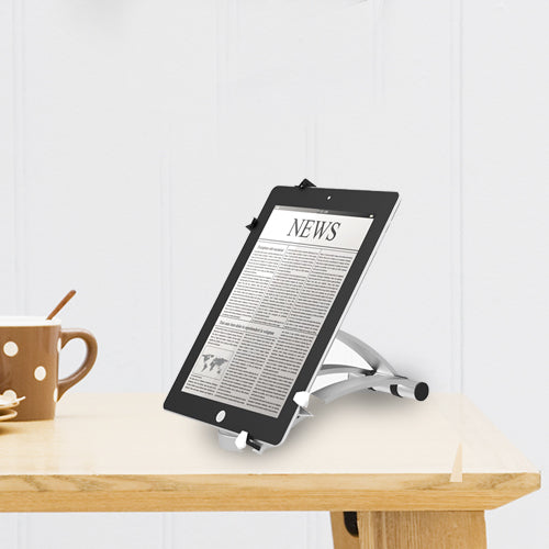 Wolff Mount Elegant aluminium Tablet iPad vægbeslag eller bordstander | op til 10,4 tommer | Aluminium | Universel