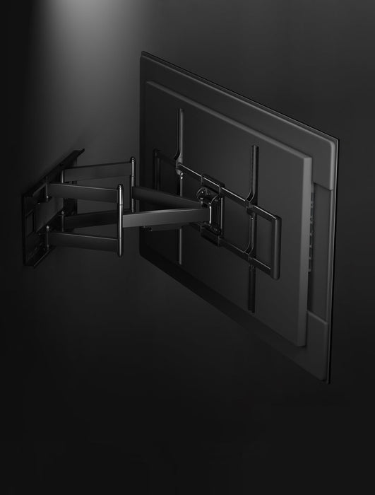 Wolff Mount Heavy Duty muurbeugel voor Samsung 60–120 inch – zijaanzicht in donkere studio