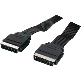 Fladt Scart-kabel 0,75 meter