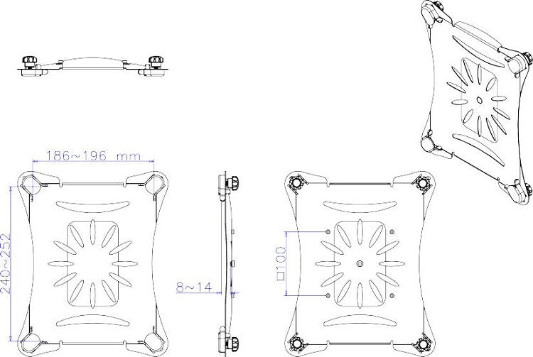 Neomounts TABLET-10 universal tablet-holder