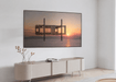 Wolff Mount Heavy Duty muurbeugel voor Samsung 60–120 inch – montagevoorbeeld met televisie