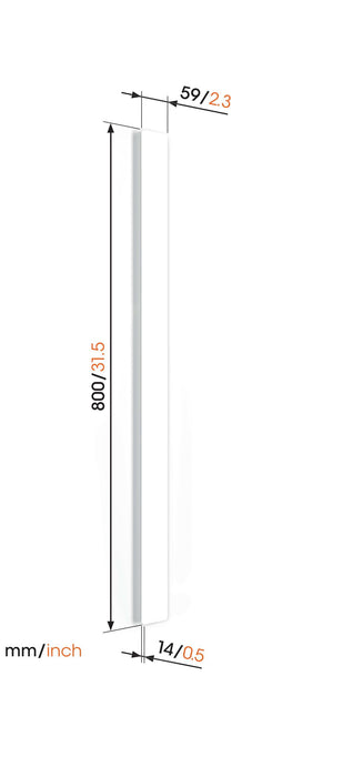 Vogel's kabelkanal hvid 80 cm